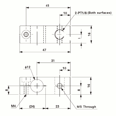 Suction Bracket PT1/8 for 12mm | Eins, a Division of Star Automation ...